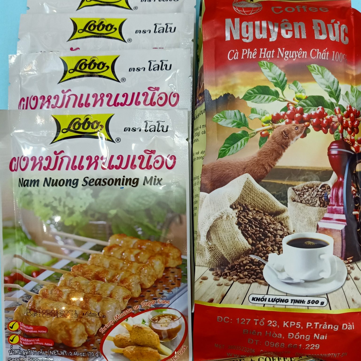 Bột gia vị nem nướng Lobo 70g (bịch 10 gói). Dùng để thức hiện món nem